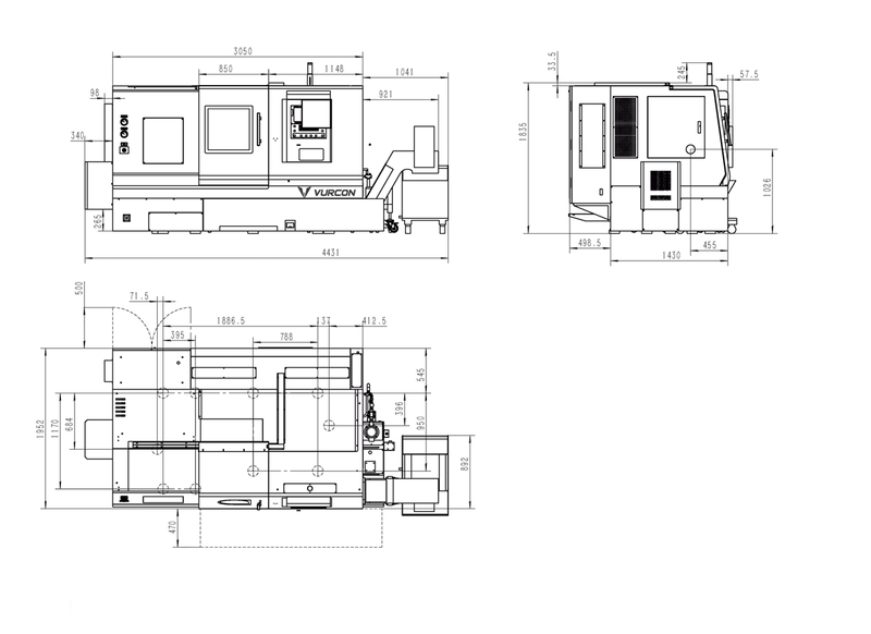 SBL78M inclined bed lathe