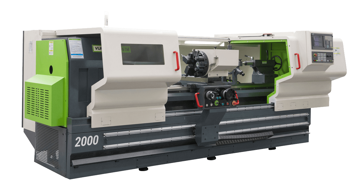 Torno cnc de bancada paralela con herramienta motorizada Vurcon PL-61Mx2000