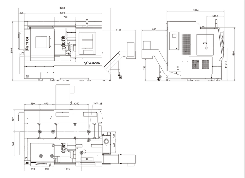 SBL66MYS inclined bed lathe