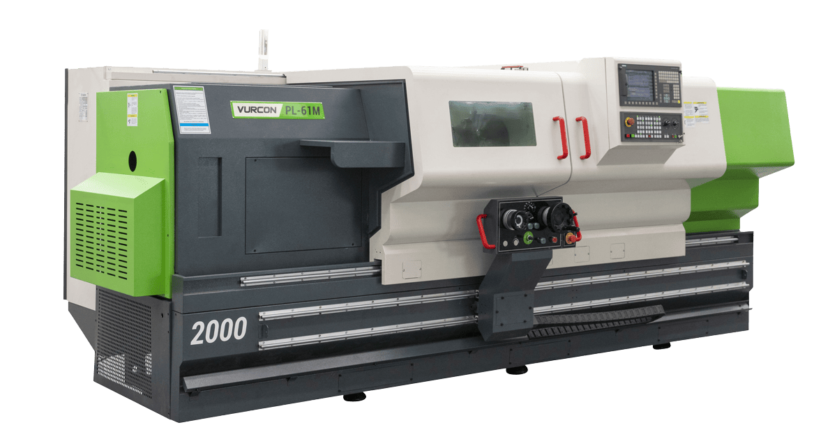 Torno cnc de bancada paralela con herramienta motorizada Vurcon PL-61Mx2000